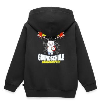 Bääm Grundschule Geschafft Grundschüler 5. Klasse - Kinder Premium Organic Hoodie - Schwarz - Hinten - AI Model Kid Male (0cm)