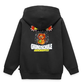 Bääm Grundschule Geschafft Grundschüler 5. Klasse - Kinder Premium Organic Hoodie - Schwarz - Hinten - AI Model Kid Male (0cm)