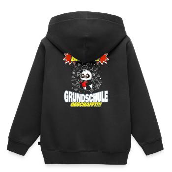 Bääm Grundschule Geschafft Grundschüler 5. Klasse - Kinder Premium Organic Hoodie - Schwarz - Hinten - AI Model Kid Male (0cm)