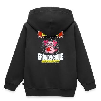 Bääm Grundschule Geschafft Grundschüler 5. Klasse - Kinder Premium Organic Hoodie - Schwarz - Hinten - AI Model Kid Male (0cm)