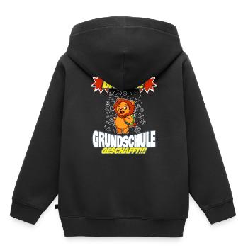 Bääm Grundschule Geschafft Grundschüler 5. Klasse - Kinder Premium Organic Hoodie - Schwarz - Hinten - AI Model Kid Male (0cm)