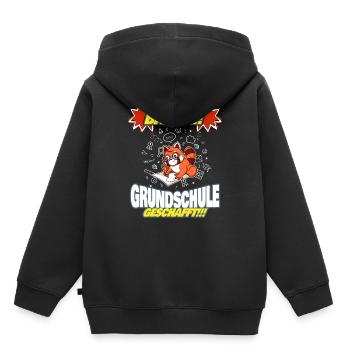 Bääm Grundschule Geschafft Grundschüler 5. Klasse - Kinder Premium Organic Hoodie - Schwarz - Hinten - AI Model Kid Male (0cm)
