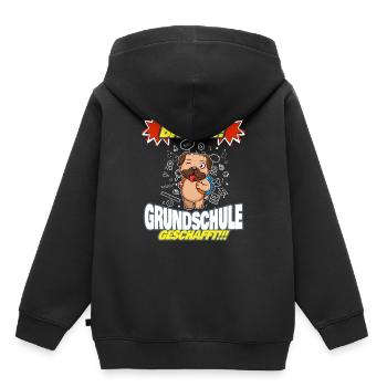 Bääm Grundschule Geschafft Grundschüler 5. Klasse - Kinder Premium Organic Hoodie - Schwarz - Hinten - AI Model Kid Male (0cm)