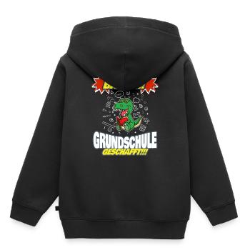 Bääm Grundschule Geschafft Grundschüler 5. Klasse - Kinder Premium Organic Hoodie - Schwarz - Hinten - AI Model Kid Male (0cm)