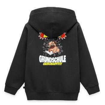 Bääm Grundschule Geschafft Grundschüler 5. Klasse - Kinder Premium Organic Hoodie - Schwarz - Hinten - AI Model Kid Male (0cm)