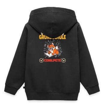 Level Grundschule Complete Gaming Gamer 5. Klasse - Kinder Premium Organic Hoodie - Schwarz - Hinten - AI Model Kid Male (0cm)