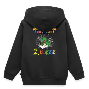 Team 2. Klasse Grundschüler Zweitklässler Schule - Kinder Premium Organic Hoodie - Schwarz - Hinten - AI Model Kid Male (0cm)