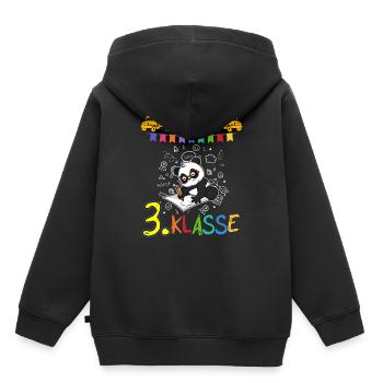 Team 3. Klasse Grundschule Drittklässler Schule - Kinder Premium Organic Hoodie - Schwarz - Hinten - AI Model Kid Male (0cm)
