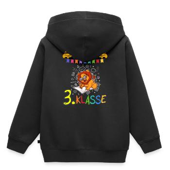 Team 3. Klasse Grundschule Drittklässler Schule - Kinder Premium Organic Hoodie - Schwarz - Hinten - AI Model Kid Male (0cm)