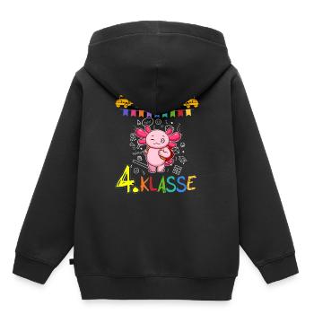 Team 4. Klasse Grundschule Viertklässler Schule - Kinder Premium Organic Hoodie - Schwarz - Hinten - AI Model Kid Male (0cm)