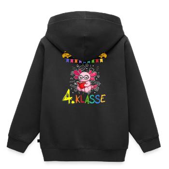 Team 4. Klasse Grundschule Viertklässler Schule - Kinder Premium Organic Hoodie - Schwarz - Hinten - AI Model Kid Male (0cm)
