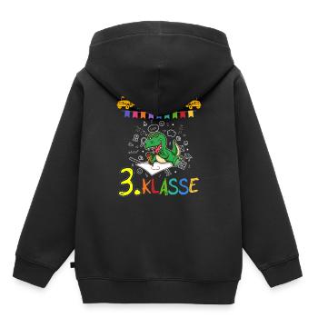 Team 3. Klasse Grundschule Drittklässler Schule - Kinder Premium Organic Hoodie - Schwarz - Hinten - AI Model Kid Male (0cm)