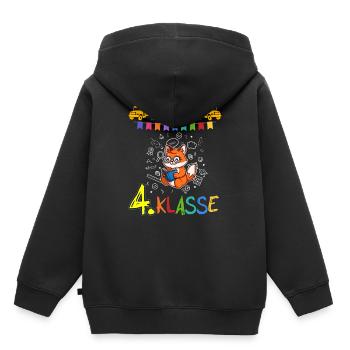 Team 4. Klasse Grundschule Viertklässler Schule - Kinder Premium Organic Hoodie - Schwarz - Hinten - AI Model Kid Male (0cm)