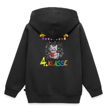 Team 4. Klasse Grundschule Viertklässler Schule - Kinder Premium Organic Hoodie - Schwarz - Hinten - AI Model Kid Male (0cm)