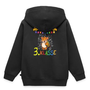 Team 3. Klasse Grundschule Drittklässler Schule - Kinder Premium Organic Hoodie - Schwarz - Hinten - AI Model Kid Male (0cm)