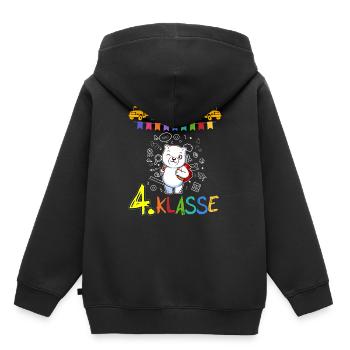 Team 4. Klasse Grundschule Viertklässler Schule - Kinder Premium Organic Hoodie - Schwarz - Hinten - AI Model Kid Male (0cm)
