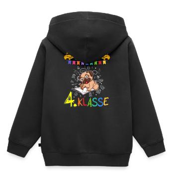 Team 4. Klasse Grundschule Viertklässler Schule - Kinder Premium Organic Hoodie - Schwarz - Hinten - AI Model Kid Male (0cm)