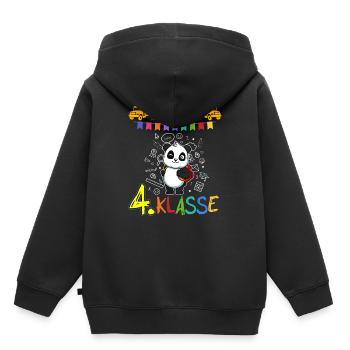 Team 4. Klasse Grundschule Viertklässler Schule - Kinder Premium Organic Hoodie - Schwarz - Hinten - AI Model Kid Male (0cm)