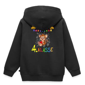 Team 4. Klasse Grundschule Viertklässler Schule - Kinder Premium Organic Hoodie - Schwarz - Hinten - AI Model Kid Male (0cm)