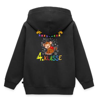 Team 4. Klasse Grundschule Viertklässler Schule - Kinder Premium Organic Hoodie - Schwarz - Hinten - AI Model Kid Male (0cm)