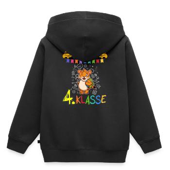 Team 4. Klasse Grundschule Viertklässler Schule - Kinder Premium Organic Hoodie - Schwarz - Hinten - AI Model Kid Male (0cm)