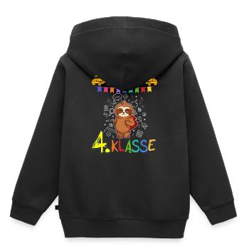Team 4. Klasse Grundschule Viertklässler Schule - Kinder Premium Organic Hoodie - Schwarz - Hinten - AI Model Kid Male (0cm)
