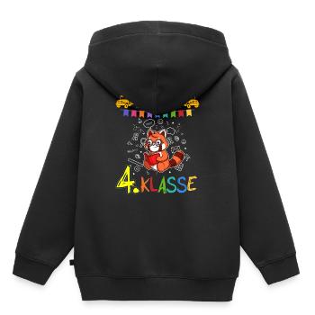 Team 4. Klasse Grundschule Viertklässler Schule - Kinder Premium Organic Hoodie - Schwarz - Hinten - AI Model Kid Male (0cm)