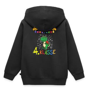 Team 4. Klasse Grundschule Viertklässler Schule - Kinder Premium Organic Hoodie - Schwarz - Hinten - AI Model Kid Male (0cm)