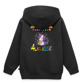 Team 4. Klasse Grundschule Viertklässler Schule - Kinder Premium Organic Hoodie - Schwarz - Hinten - AI Model Kid Male (0cm)