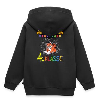 Team 4. Klasse Grundschule Viertklässler Schule - Kinder Premium Organic Hoodie - Schwarz - Hinten - AI Model Kid Male (0cm)