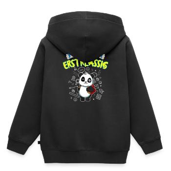 Ich Bin Erstklassig Einschulung Grundschule - Kinder Premium Organic Hoodie - Schwarz - Hinten - AI Model Kid Male (0cm)
