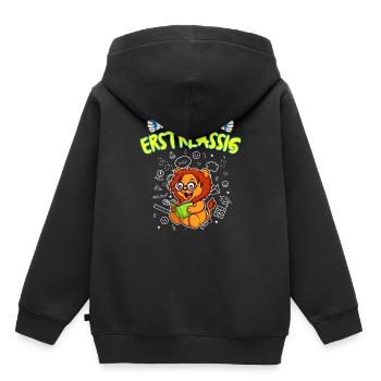 Ich Bin Erstklassig Einschulung Grundschule - Kinder Premium Organic Hoodie - Schwarz - Hinten - AI Model Kid Male (0cm)