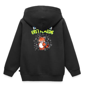Ich Bin Erstklassig Einschulung Grundschule - Kinder Premium Organic Hoodie - Schwarz - Hinten - AI Model Kid Male (0cm)