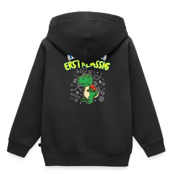 Ich Bin Erstklassig Einschulung Grundschule - Kinder Premium Organic Hoodie - Schwarz - Hinten - AI Model Kid Male (0cm)