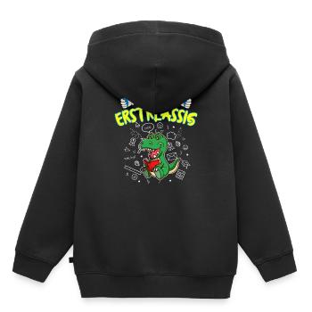 Ich Bin Erstklassig Einschulung Grundschule - Kinder Premium Organic Hoodie - Schwarz - Hinten - AI Model Kid Male (0cm)