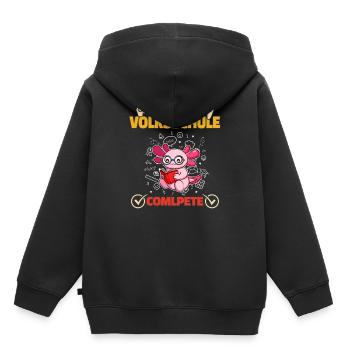 Level Volksschule Complete Gaming Gamer 5. Klasse - Kinder Premium Organic Hoodie - Schwarz - Hinten - AI Model Kid Male (0cm)