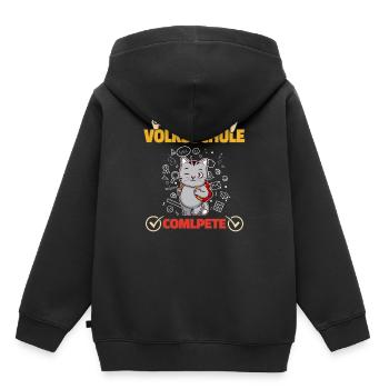 Level Volksschule Complete Gaming Gamer 5. Klasse - Kinder Premium Organic Hoodie - Schwarz - Hinten - AI Model Kid Male (0cm)
