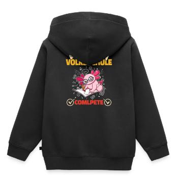 Level Volksschule Complete Gaming Gamer 5. Klasse - Kinder Premium Organic Hoodie - Schwarz - Hinten - AI Model Kid Male (0cm)