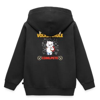Level Volksschule Complete Gaming Gamer 5. Klasse - Kinder Premium Organic Hoodie - Schwarz - Hinten - AI Model Kid Male (0cm)