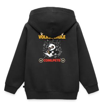 Level Volksschule Complete Gaming Gamer 5. Klasse - Kinder Premium Organic Hoodie - Schwarz - Hinten - AI Model Kid Male (0cm)