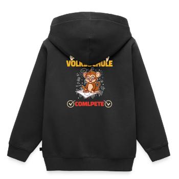 Level Volksschule Complete Gaming Gamer 5. Klasse - Kinder Premium Organic Hoodie - Schwarz - Hinten - AI Model Kid Male (0cm)