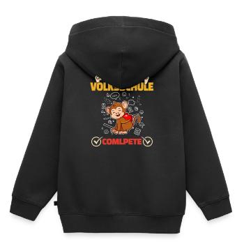 Level Volksschule Complete Gaming Gamer 5. Klasse - Kinder Premium Organic Hoodie - Schwarz - Hinten - AI Model Kid Male (0cm)