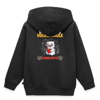 Level Volksschule Complete Gaming Gamer 5. Klasse - Kinder Premium Organic Hoodie - Schwarz - Hinten - AI Model Kid Male (0cm)