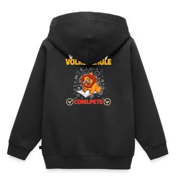 Level Volksschule Complete Gaming Gamer 5. Klasse - Kinder Premium Organic Hoodie - Schwarz - Hinten - AI Model Kid Male (0cm)
