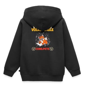 Level Volksschule Complete Gaming Gamer 5. Klasse - Kinder Premium Organic Hoodie - Schwarz - Hinten - AI Model Kid Male (0cm)