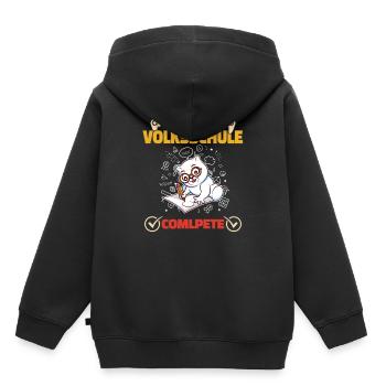 Level Volksschule Complete Gaming Gamer 5. Klasse - Kinder Premium Organic Hoodie - Schwarz - Hinten - AI Model Kid Male (0cm)