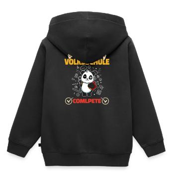 Level Volksschule Complete Gaming Gamer 5. Klasse - Kinder Premium Organic Hoodie - Schwarz - Hinten - AI Model Kid Male (0cm)