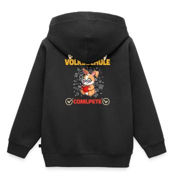 Level Volksschule Complete Gaming Gamer 5. Klasse - Kinder Premium Organic Hoodie - Schwarz - Hinten - AI Model Kid Male (0cm)