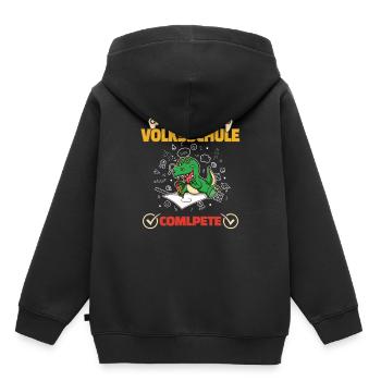 Level Volksschule Complete Gaming Gamer 5. Klasse - Kinder Premium Organic Hoodie - Schwarz - Hinten - AI Model Kid Male (0cm)