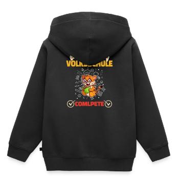Level Volksschule Complete Gaming Gamer 5. Klasse - Kinder Premium Organic Hoodie - Schwarz - Hinten - AI Model Kid Male (0cm)